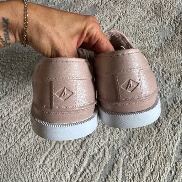 Sperry Float loafer slip on pink blush fur lined inside rubber 7 - Picture 5 of 10